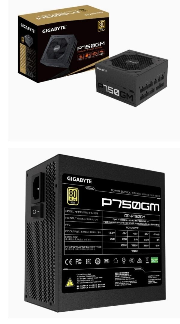 Gigabyte 750Watt Modular Power Supply