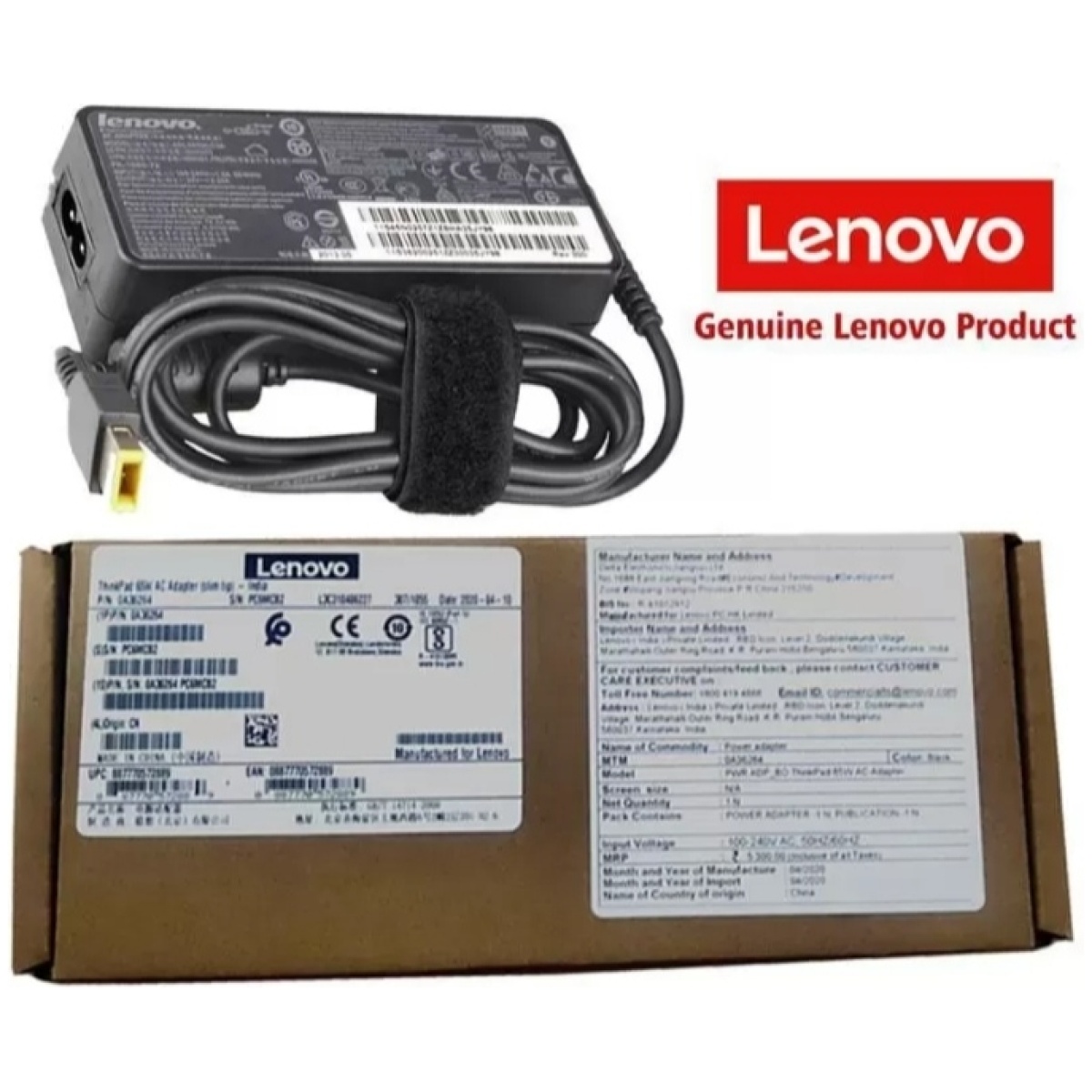 Lenovo Original 65Watt USB Pin Adapter (888015000) - Image 1