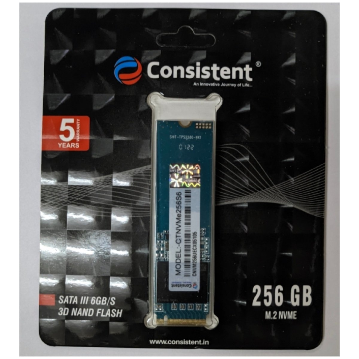 Consistent 256GB NVME SSD - Image 1