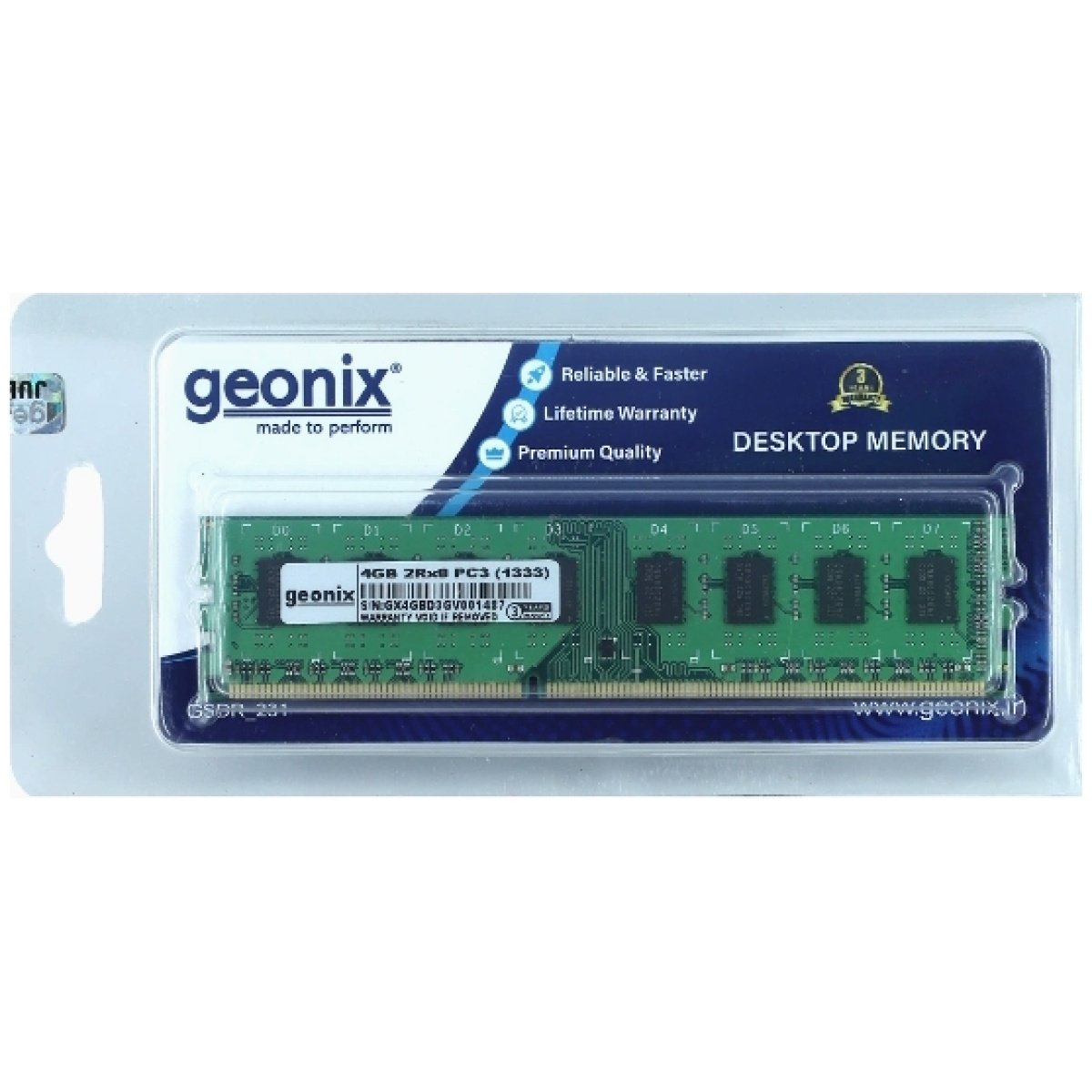 Geonix 8GB DDR3 Desktop Ram - Image 1