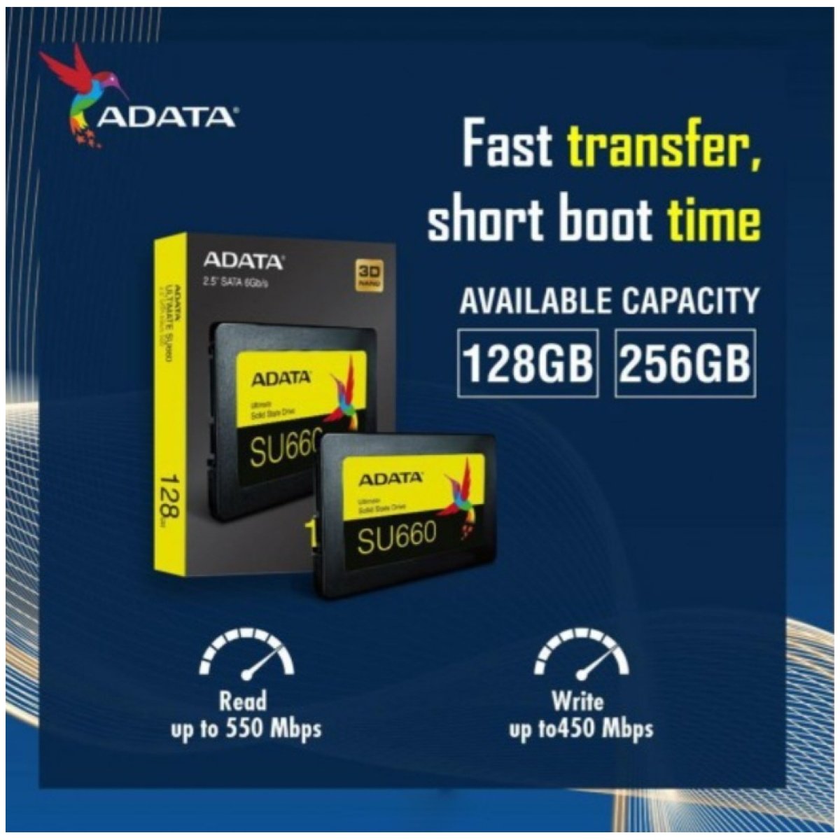 Adata 256GB Sata SSD - Image 1