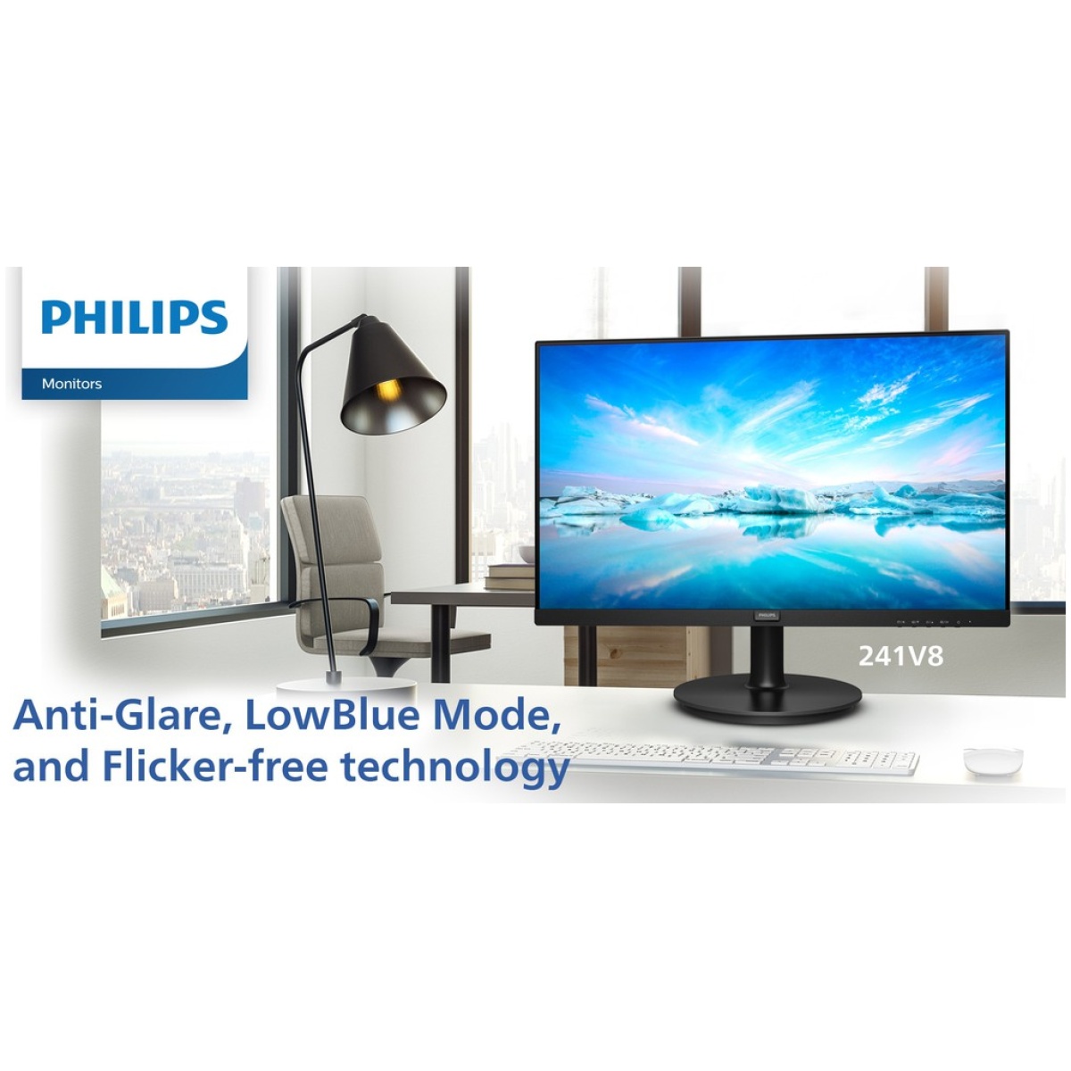 PHILIPS 23.8 Inch Full HD IPS Boarderless Monitor (241V8/94) - Image 3