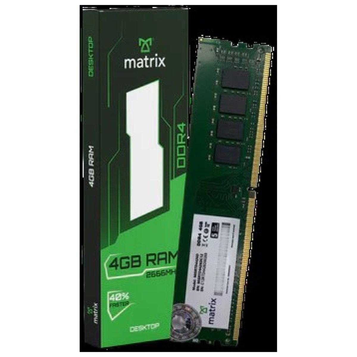 Matrix 4GB DDR4 Desktop Ram - Image 1