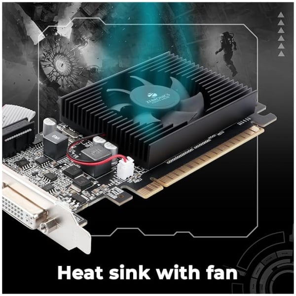 ZEBRONICS Gt610 2Gd3 with Pcie 2.0,Multiconnectivity Hdmi Dvi Vga