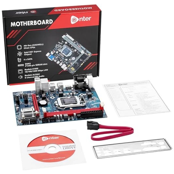 Enter H81 Motherboard DDR3 USB 3.0 Ports, Hdmi Port, Hd 6 Channel Audio